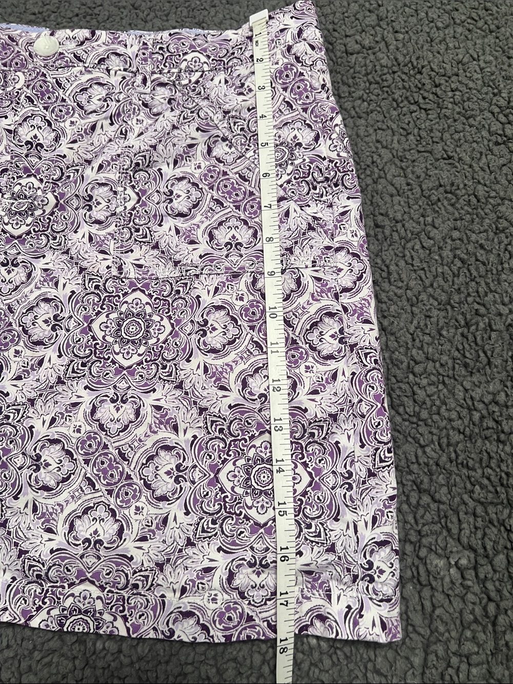 croft & barrow Purple and White Patterned Skort 12 - Picture 8 of 8